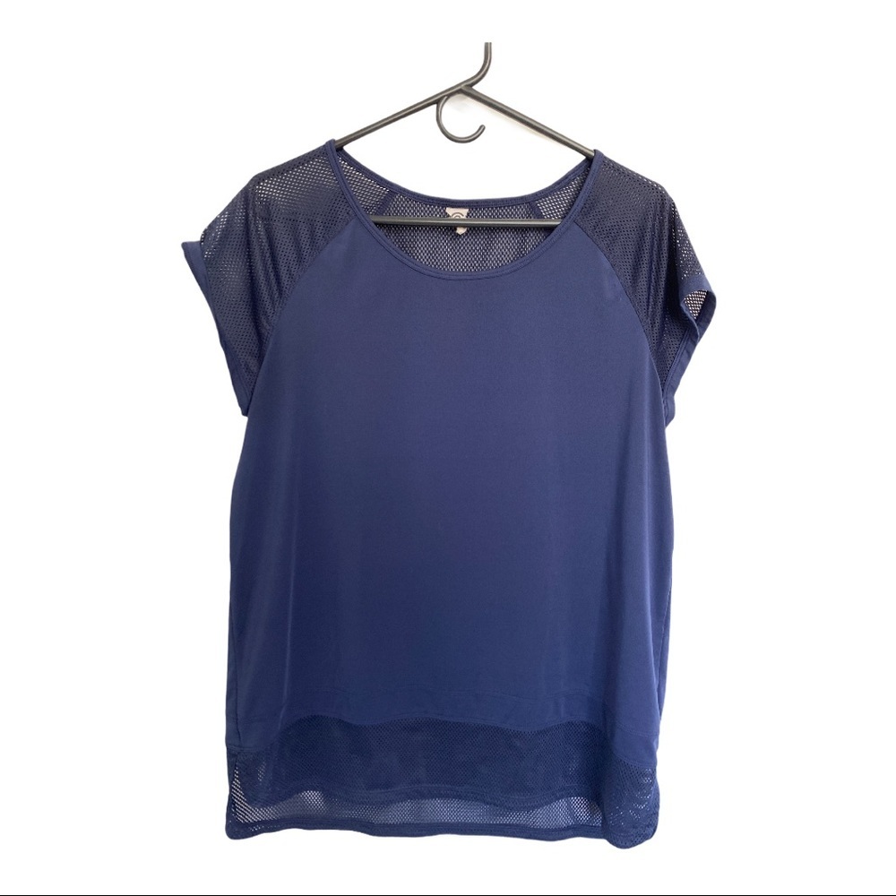 Champion navy athletic top, mesh panels la…
